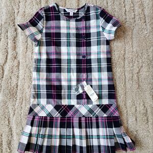 Brooks Brothers Fleece plaid girls dress